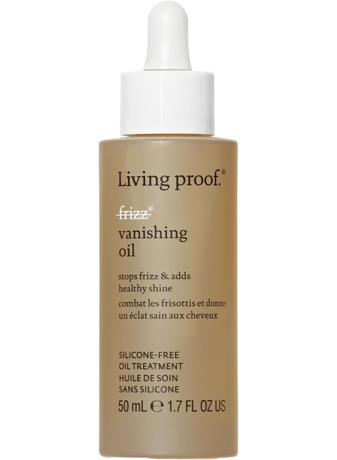 Living Proof Lightweight No Frizz Vanishing Oil - Absorbs Quickly to Instantly Hydrate & Smooth Hair, Adds Shine & Tames Flyaways (50 ml) - Image 1