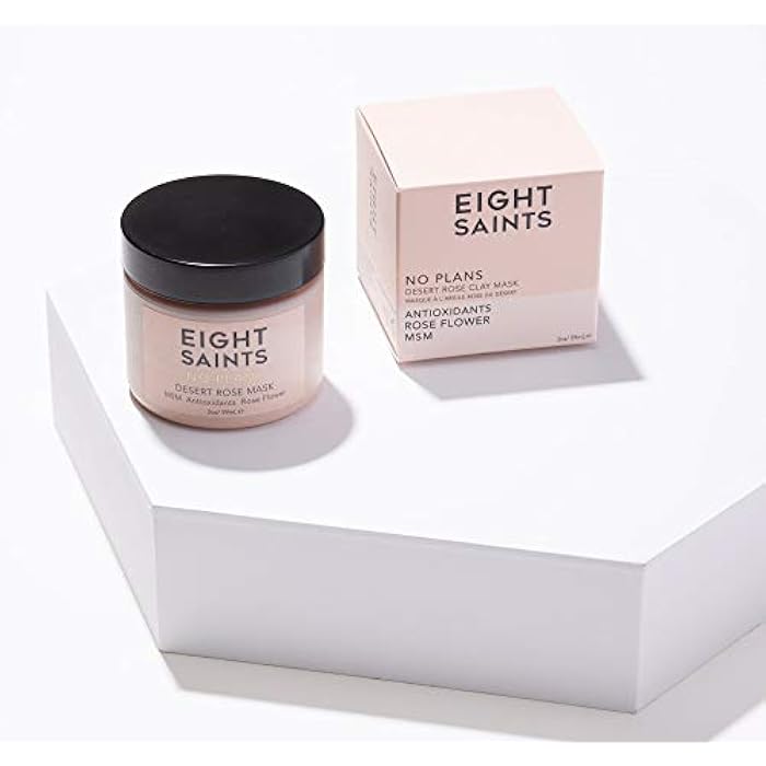Eight Saints No Plans Clay Face Mask Skin Care Product, Natural and Organic Pore Reducing Clay Facial Mask to Remove Blemishes, Acne, Oil, and Impurities, 2 Ounces - Image 2