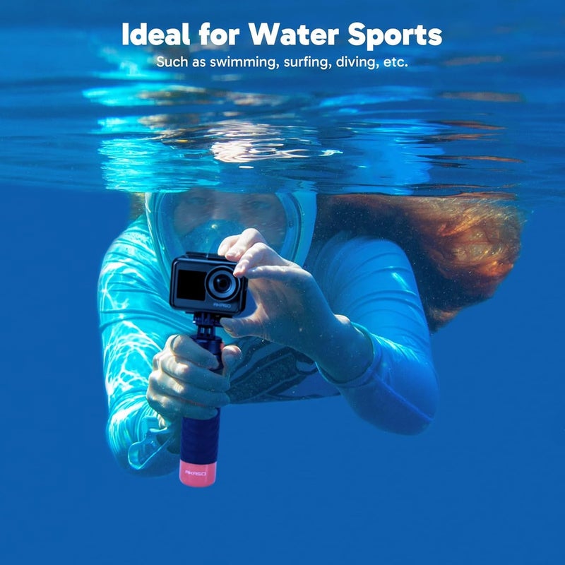 AKASO Waterproof Floating Hand Grip Compatible with AKASO Action Cameras EK7000/Brave 4/Brave 7 LE/Brave 7/Gogro Hero12/11/10/ 9/Max/DJI Osmo Action, Handle Mount Accessories for Water Sports - Image 5
