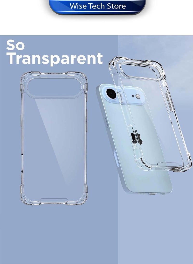 دبليو تيك غطاء حماية ضد الصدمات بزوايا من TPU لهاتف آبل آيفون Air 5G 2025 (MCTPTN) - شفاف - Image 4