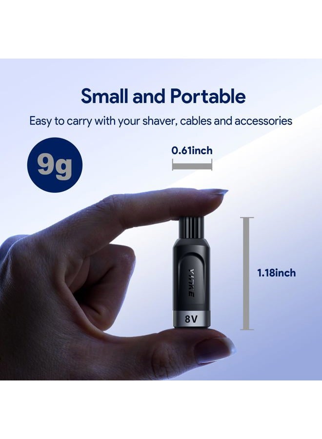 Yinke محول شاحن 8V HQ850 من نوع C لمكينة الحلاقة لشركة فيليبس نوريكو Oneblade QP2630 QP2530، محول شاحن لمكينة الحلاقة الكهربائية USB-C (بدون كابل) - Image 4