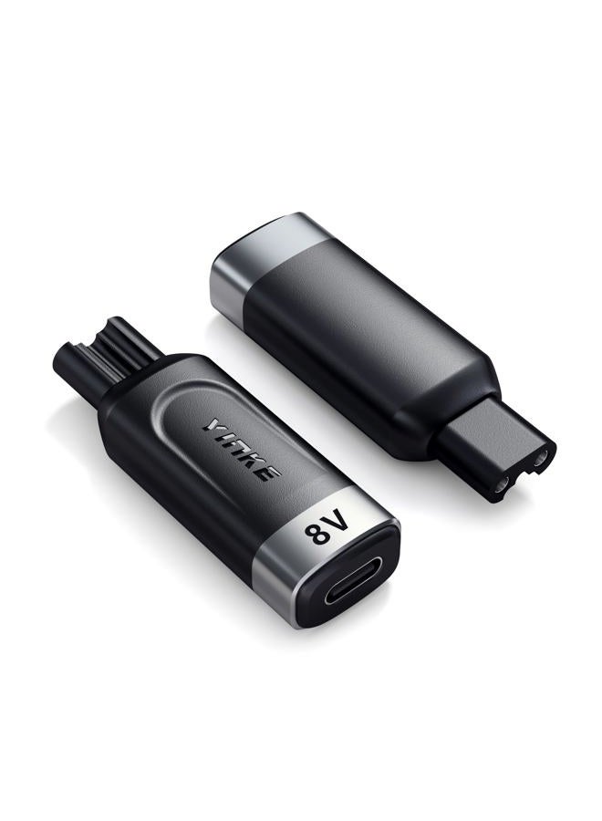 Yinke محول شاحن 8V HQ850 من نوع C لمكينة الحلاقة لشركة فيليبس نوريكو Oneblade QP2630 QP2530، محول شاحن لمكينة الحلاقة الكهربائية USB-C (بدون كابل) - Image 1