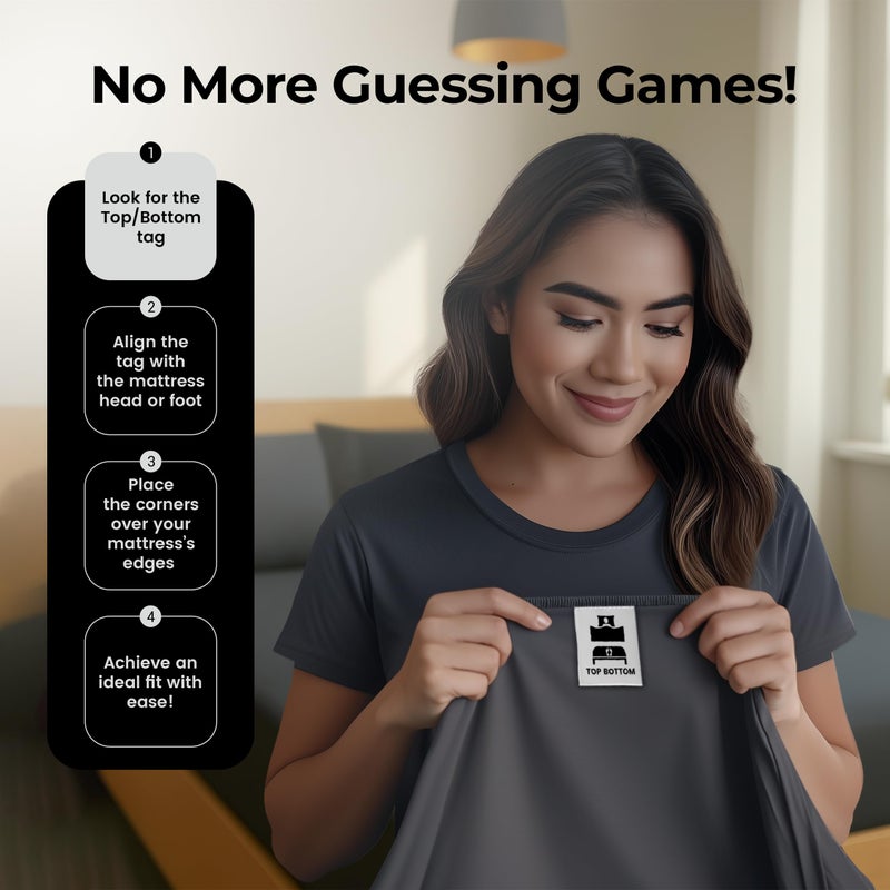 Utopia Bedding Cal King Fitted Sheet - Bottom Sheet - Deep Pocket - Soft Microfiber -Shrinkage and Fade Resistant-Easy Care -1 Fitted Sheet Only (Grey) - Image 5