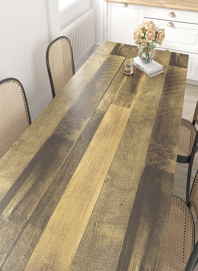 Wallercity Rustic Brown Wood Grain Contact Paper for Countertops Peel and Stick Butcher Block Contact Paper for Kitchen Self Adhesive Wood Counter Top Wallpaper Vinyl Wrap for Cabinets 17.5''x78.7'' - Image 2