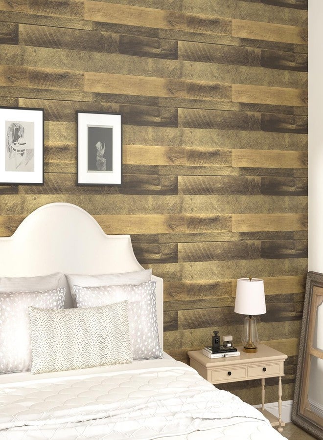 Wallercity Rustic Brown Wood Grain Contact Paper for Countertops Peel and Stick Butcher Block Contact Paper for Kitchen Self Adhesive Wood Counter Top Wallpaper Vinyl Wrap for Cabinets 17.5''x78.7'' - Image 4