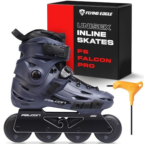 Flying Eagle F6 Falcon Pro Freeskates - Adult Inline Skates for Men, Adult Skates Urban, Mens Roller Skate Shoes, Skating Shoes, Inline Speed Skate - Midnight Blue, Men's Size: 8 US / 41 EU - Image 1