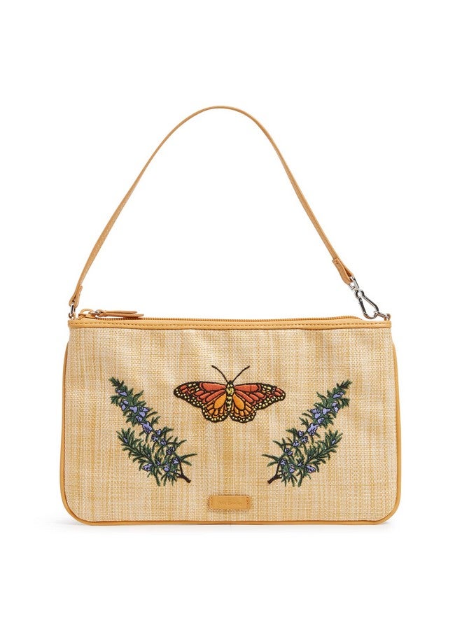 Vera Bradley Women'S Straw Convertible Wristlet With Rfid Protection Nature Study Neutral One Size - Image 1