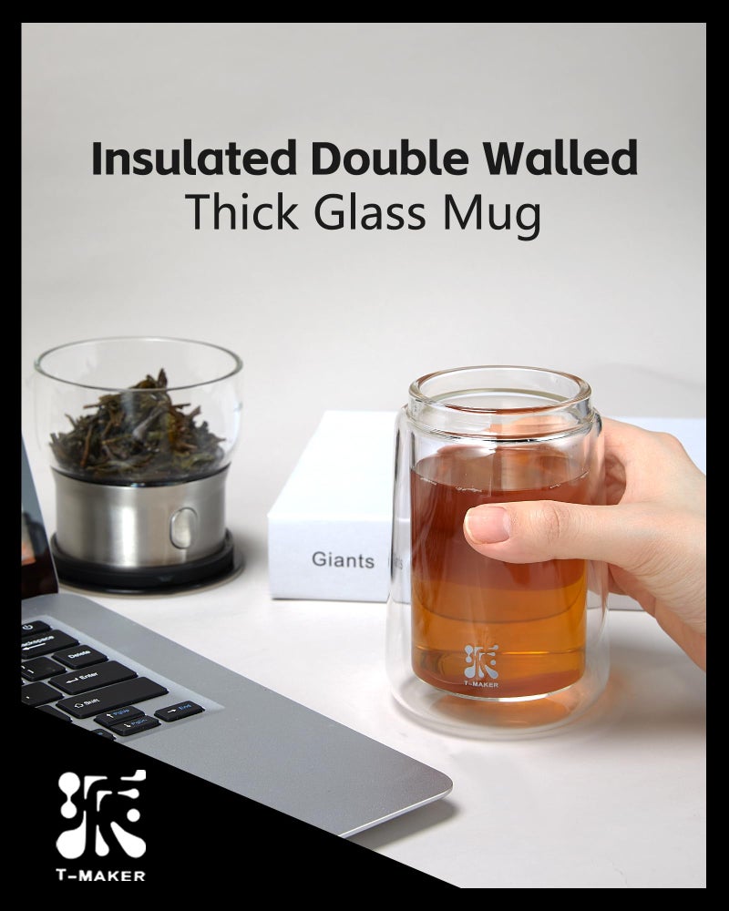 ZENS Modern Glass Tea Infuser Teapot, Smart One Touch Tea Maker for Loose Tea Diffusers with Insulated Mug and Portable Tea Kits, Cool Gongfu Tea Pot for Black Tea Lover Gifts - Image 4