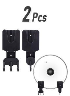 Excefore Pot Lid Holder Wall Mount Plastic Pot Lid Stand Holder Rack Hanging Pan Cover Organizer Self Adhesive with Tape for Kitchen 2 Pcs, Black  - Image 1