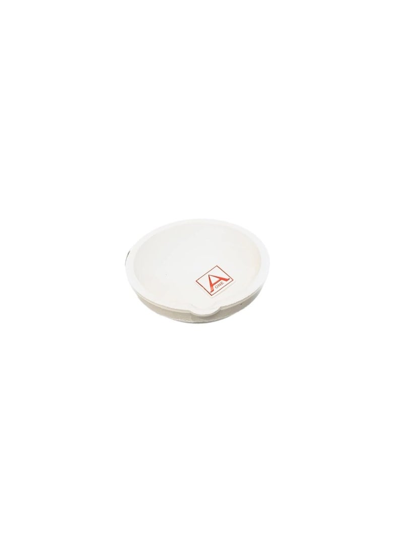 Aone Aone White Ceramic Melting Crucible Dish Cup 70mm for High Temperature Refining Casting Melting of Platinum Gold Silver Copper Scrap Jewellery for Jewellery Making Repair Model Making etc  - Image 1