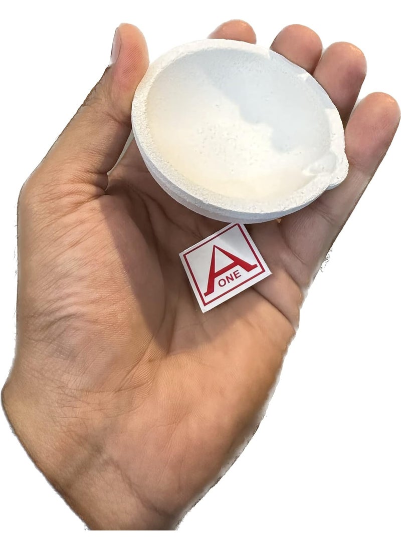 Aone Aone White Ceramic Melting Crucible Dish Cup 70mm for High Temperature Refining Casting Melting of Platinum Gold Silver Copper Scrap Jewellery for Jewellery Making Repair Model Making etc  - Image 5