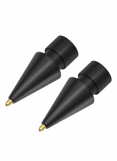 KASTWAVE Replacement Tips for Apple Pencil, 2 Pack Compatible with Apple Pencil 2nd Gen and 1st Gen, No Wear Out Fine Point Precise Control Pen Like Nibs for Apple Pencil (Black 1.8mm)  - Image 1