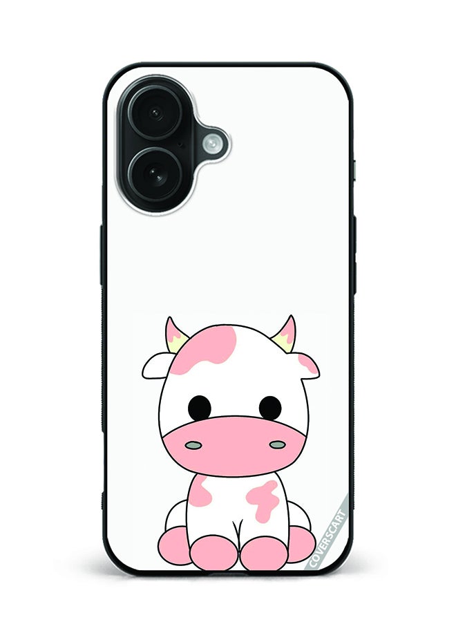 COVERSCART Protective Case Cover For Apple iPhone 16 Plus Cow Design Multicolour