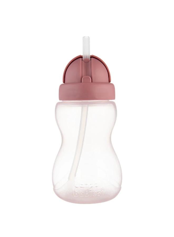 Canpol Babies Sport Cup with Silicone Flip-Top Straw 270ml – Pink - Image 1