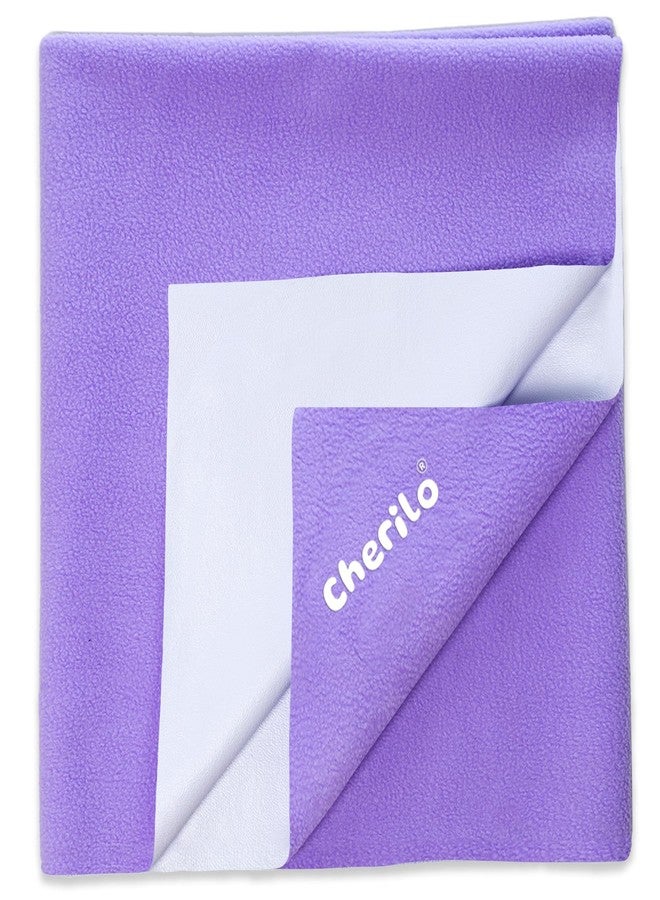 Cherilo Quick Dry Waterproof Protector Baby Dry Sheets, Small (50cm X 70cm)| Violet, Pack of 1 - Image 1