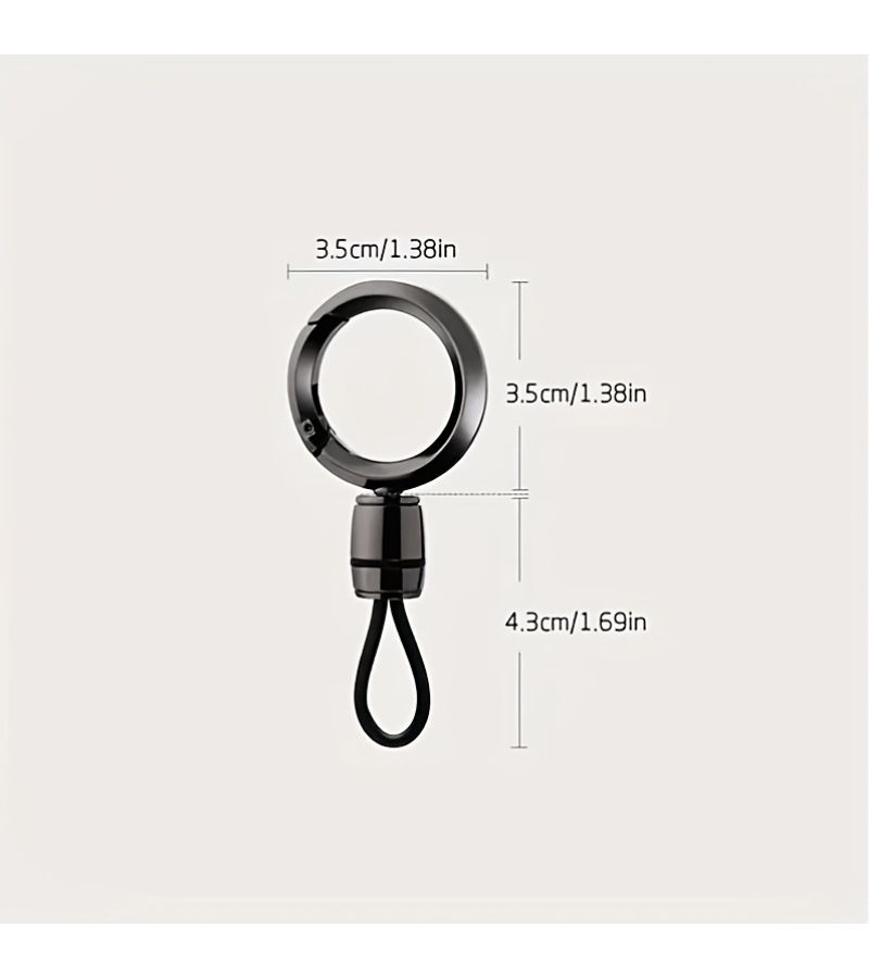 White Transparent Universal Car Key Card Sleeve with Ring Buckle Full Wrap Protective Case - Image 2