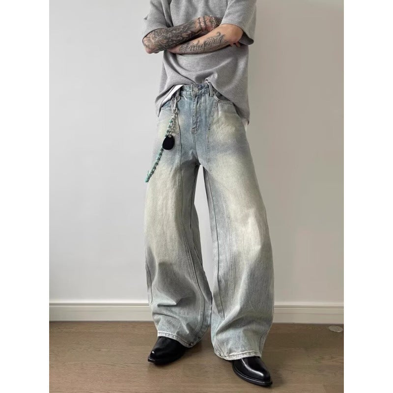 Unisex Classic Denim Jeans Loose Fit Daily Outdoor Wear - Image 4