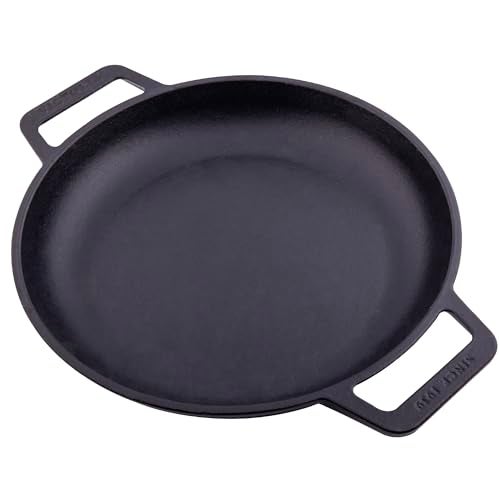 Victoria Victoria Cast Iron Round Skillet with Double Loop Handles Made in Colombia 10 Inches 