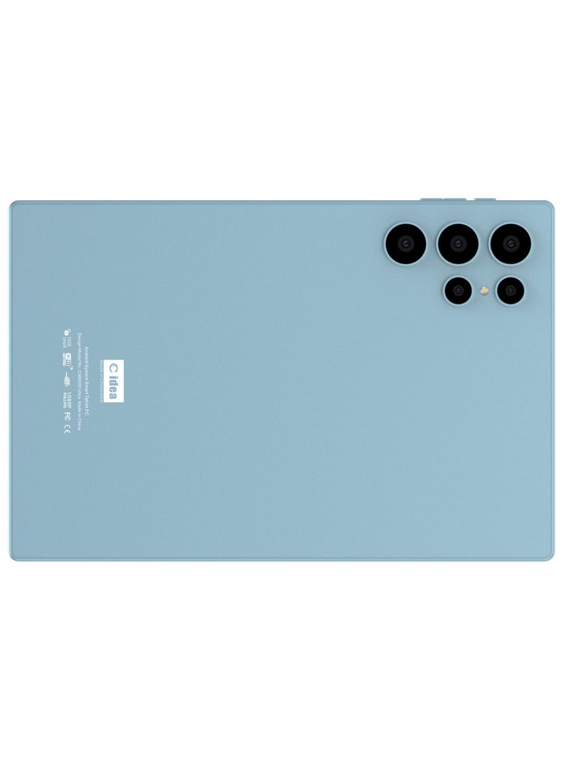 C idea CM9000 Ultra 10-Inch Incell Smart Tablet with Touch-Sensitive Keyboard 8GB RAM 1TB ROM Dual Camera Single SIM 5G LTE Wi-Fi GPS Android 15 Tablet For Students – Blue - Image 3