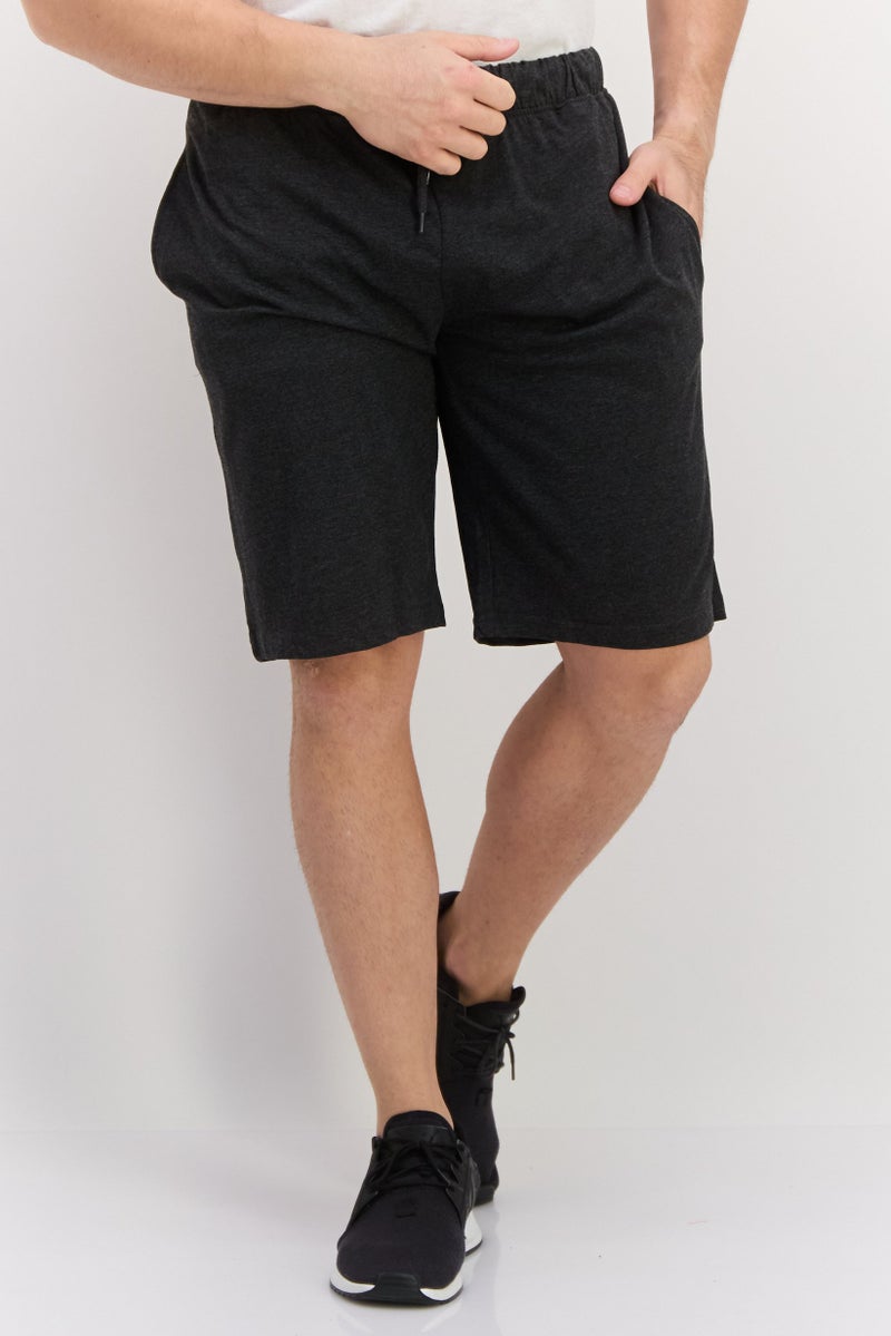 French Connection Men 2 Pack Plain Basic Shorts, Black - Image 1