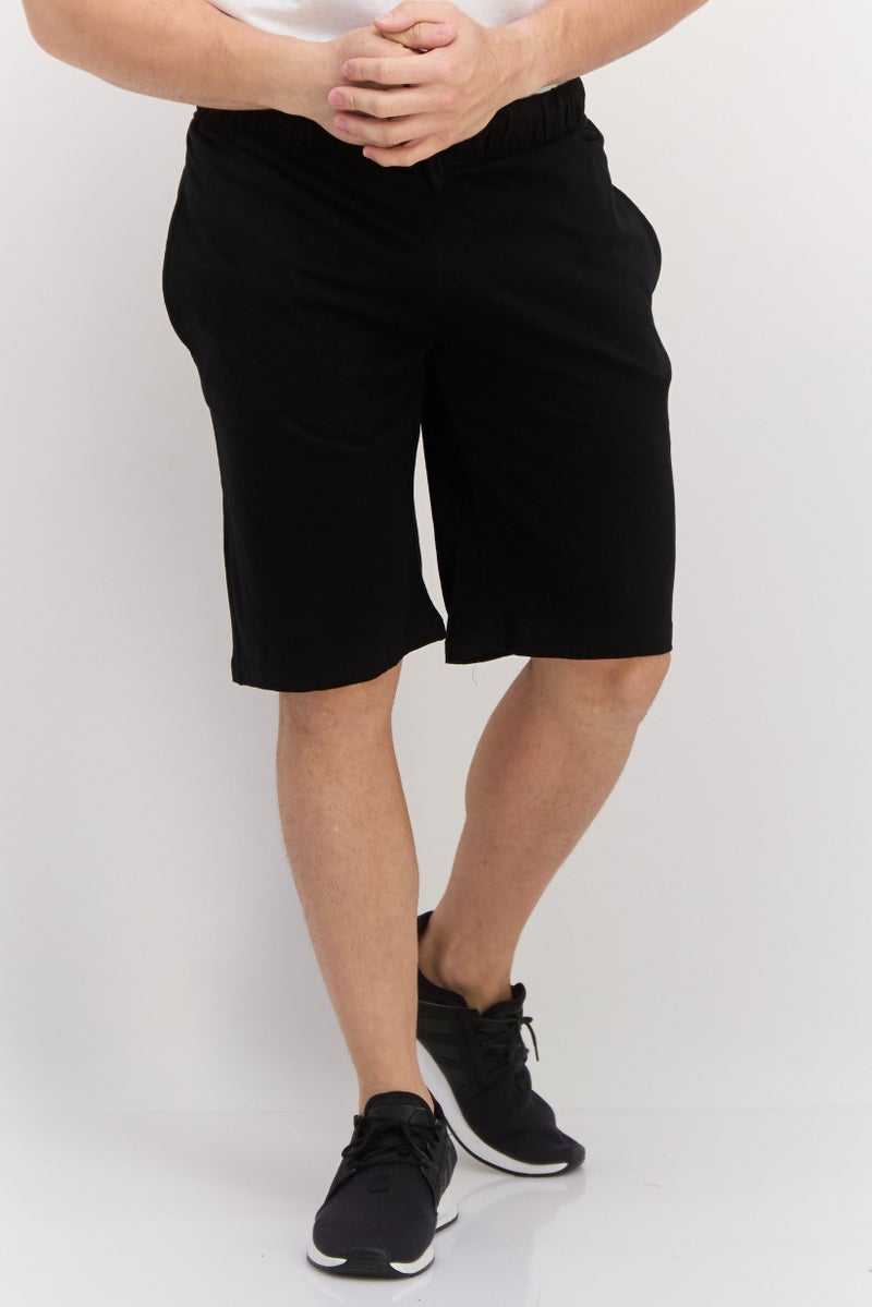 French Connection Men 2 Pack Plain Basic Shorts, Black - Image 5