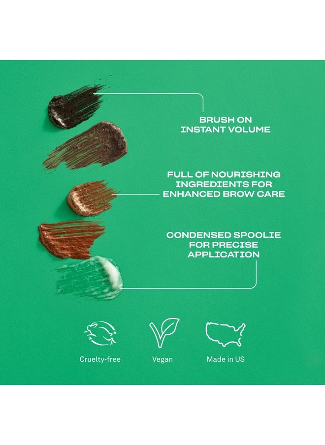 BABE ORIGINAL - Volumizing Eyebrow Filler For Thicker Brows Tinted Brow Gel With Peptides & Biotin Smudge Resistant Brow Mascara Dark Brown - Image 1