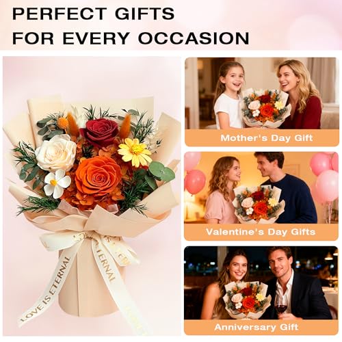 Vrioca Flowers for Delivery, Preserved Flowers Bouquets, Birthday Gifts for Women Mom - Image 4