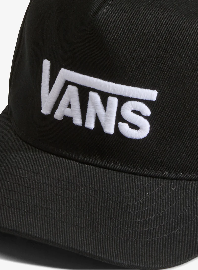 Vans BLACK Drop V Logo Snapback Cap  | Best Price UAE