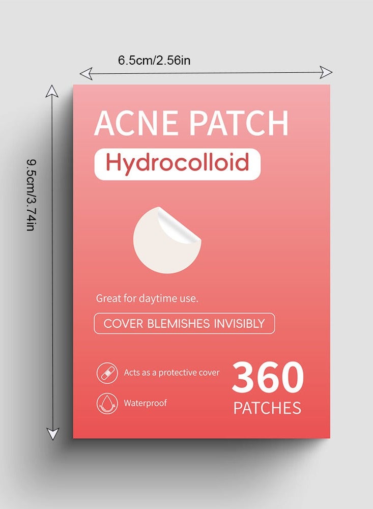 اكني باتش رقعة علاج البثور، 360 قطعة، ملصقات لتغطية حب الشباب للوجه والبشرة، للعناية اليومية بالبشرة للرجال والنساء - Image 2