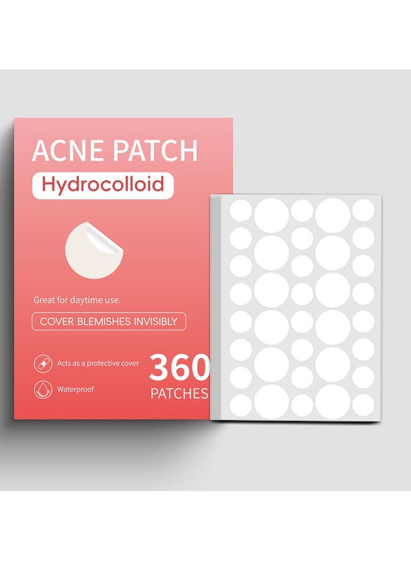 اكني باتش رقعة علاج البثور، 360 قطعة، ملصقات لتغطية حب الشباب للوجه والبشرة، للعناية اليومية بالبشرة للرجال والنساء - Image 1