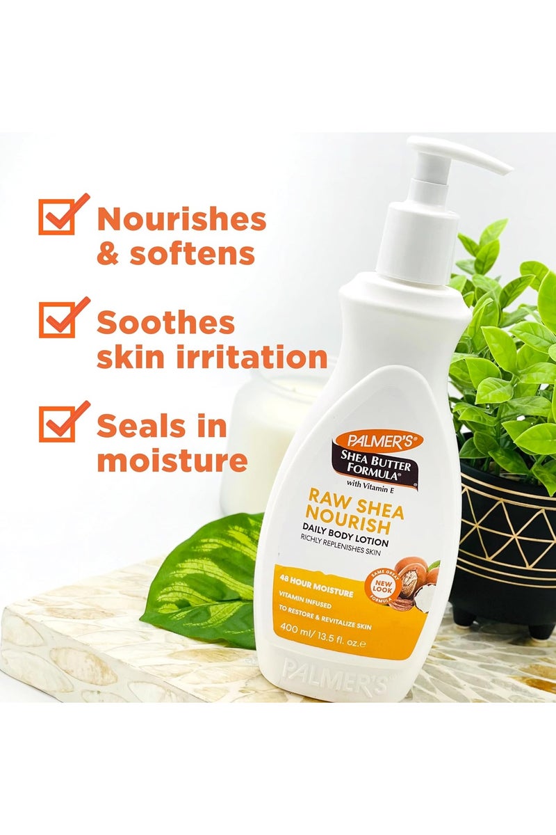 Palmer'S Shea Formula Raw Shea Body Lotion, Pump Bottle 400ml - Image 3