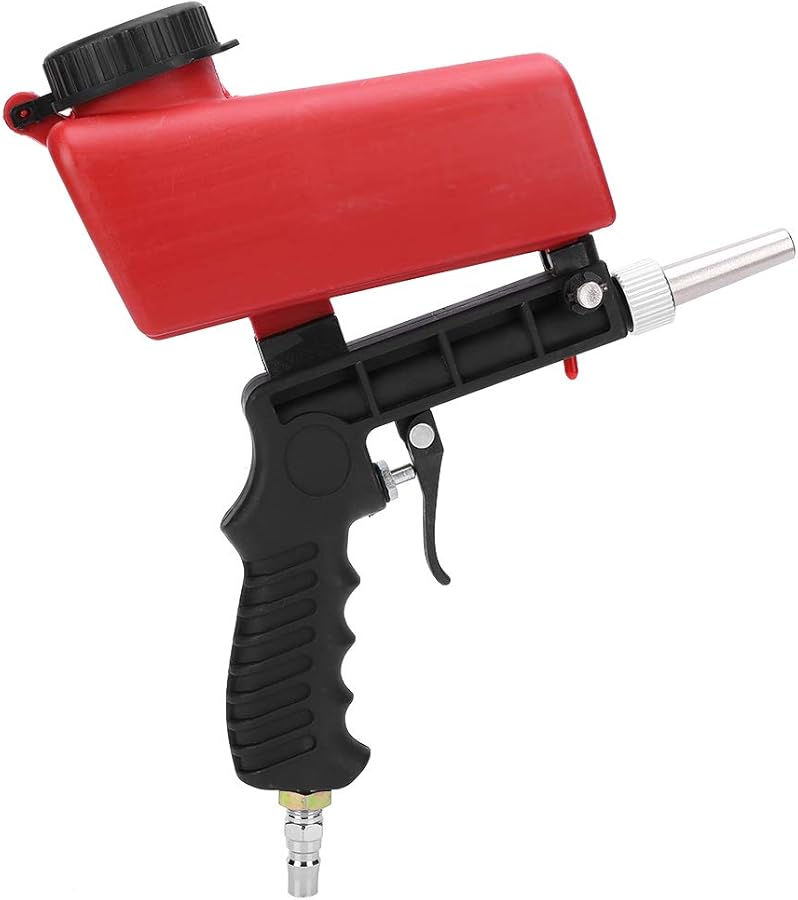 Pneumatic Sandblasting Machine Hand Held with Safety Switch for Spray Polishing Derusting Metal Surface Trimming - Image 4