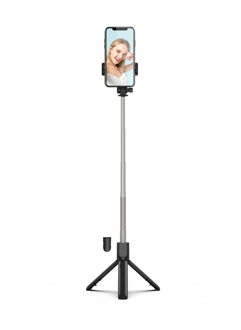 Generic - 4 in 1 Multifunctional Selfie Stick 360° rotation with LED Light Monopod Tripod with Remote - Image 1