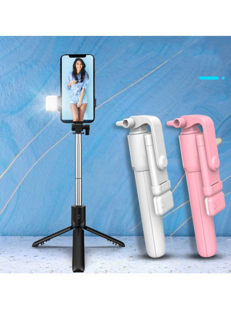 Generic - 4 in 1 Multifunctional Selfie Stick 360° rotation with LED Light Monopod Tripod with Remote - Image 1