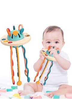 BELLSBERRY Silicone Sensory Pull Toy Montessori Inspired Fun for Travel and Fine Motor Skills Development  - Image 1