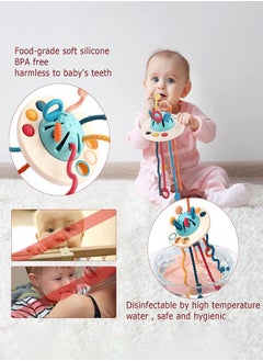 BELLSBERRY Silicone Sensory Pull Toy Montessori Inspired Fun for Travel and Fine Motor Skills Development  - Image 2
