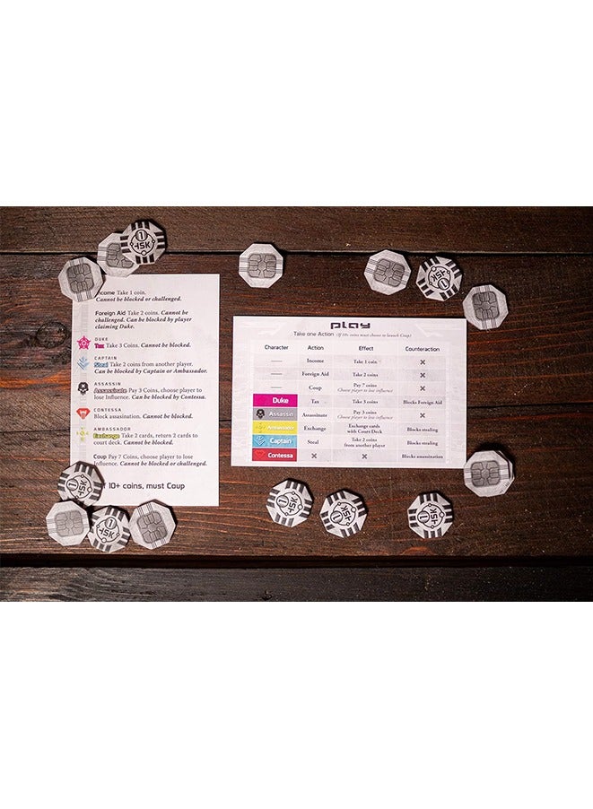 Coup The Dystopian Universe,Family Game – Popular Games for 2-6 Players Ages 13+,Teens, and Adults – By Indie Boards and Cards - Image 5