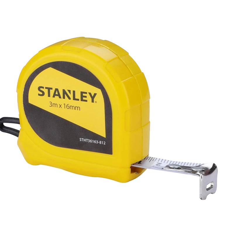 Stanley STHT36163-812 Measuring Tape, 3m X 16mm (Yellow) - Image 1