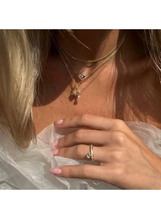 LAVEEN JEWELLERY Minimal Chain Necklace – 925 Sterling Silver, 18K Gold Plated, Slim Gold Necklace for Women with Jewelry Box - Image 4