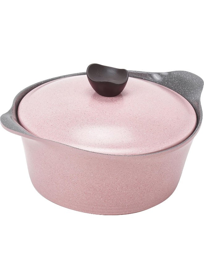 Neoflam 14-Piece Aluminum Granite Cookware Set Pink - Image 4