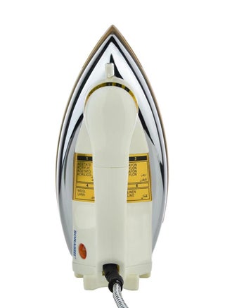 Heavy Iron - Gold Ceramic Coated Soleplate | Overheat Safety Protection With Easy Temperature Settings | Heavy Iron Box Suitable For All Fabrics 1200 W SHI-6020 Off White/Gold - view 3