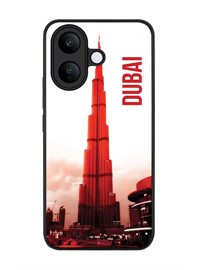 Stylizedd غطاء لجهاز vivo V60 Lite 5G / V60 Lite 4G، حماية كاميرا نحيفة، غطاء هاتف مقاوم للصدمات - دبي - برج خليفة - Image 1