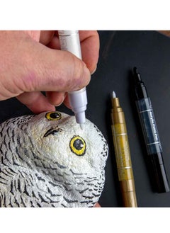 Mont Marte 2-Piece Signature Dual Tip Acrylic Paint Marker Pens White Ink  - Image 3