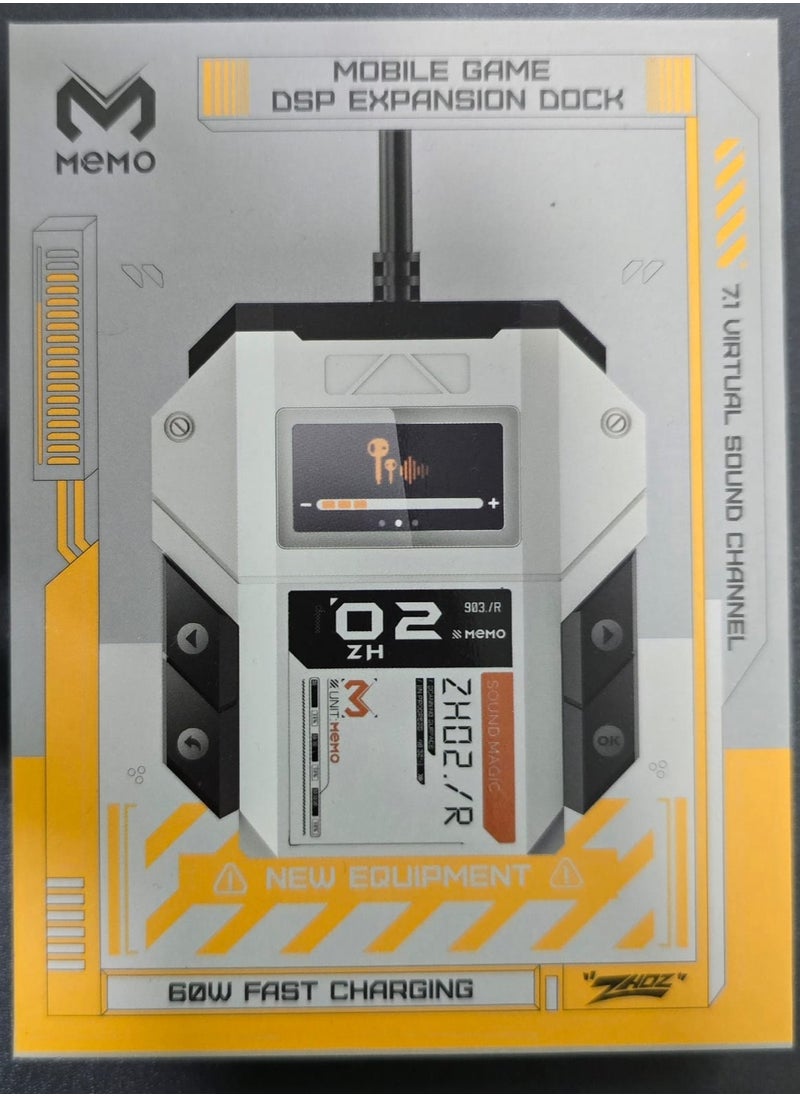 Memo Memo ZH02 Portable Game Console with 4 Ports PD Port 60W Fast Charging Type-C Port USB Port 3.5mm AUX Headphone Port  - Image 2