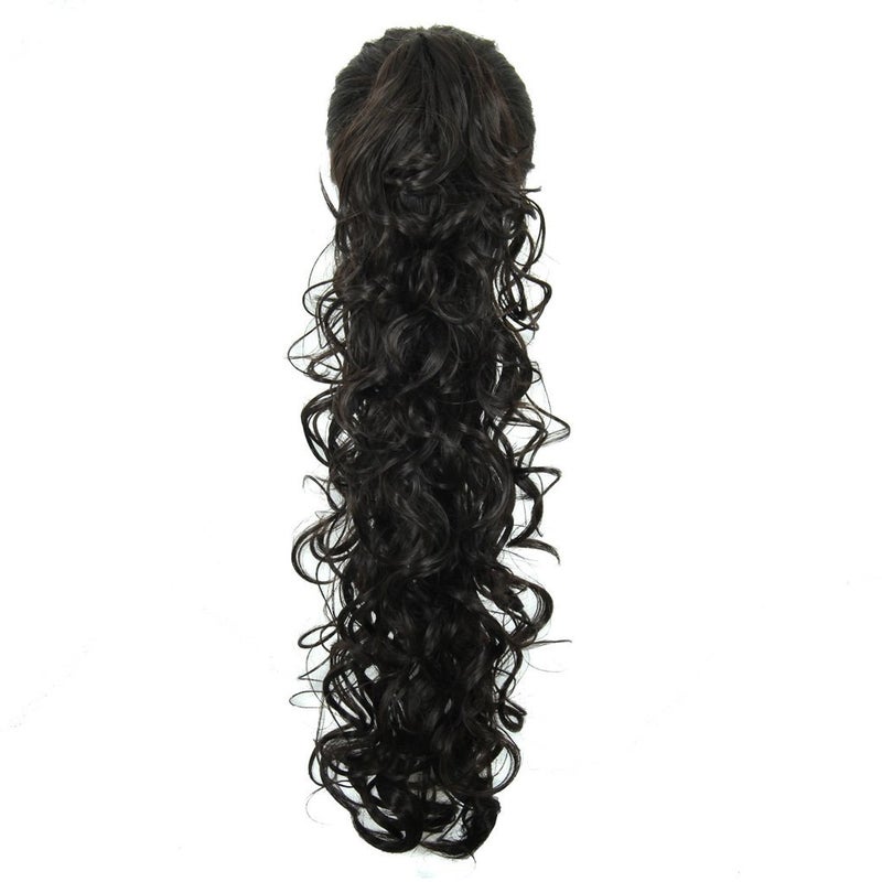 S-SSOY Sssoy 3178cm Womens Curly Pony Tail Hair Piece Synthetic Claw Clip Ponytail Wavy Long Curled in Hair Extension Extensions LongVoluminous Wig Hairpieces for Women Girls Lady2