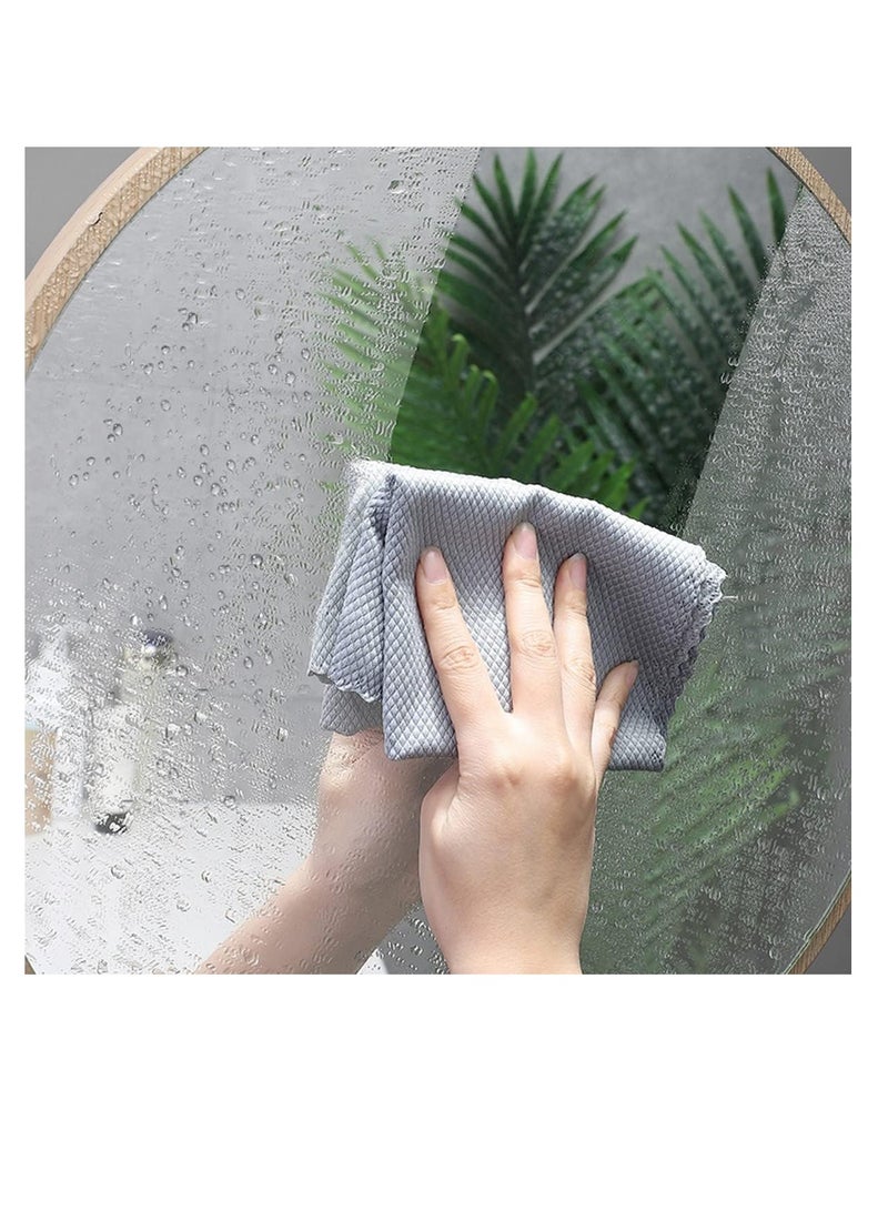 ECVV ECVV 40 * 30cm 5 Packs Kitchen Cleaning Cloth Microfiber Towel Cloth Multi Purposes Clean Towel Nanoscale Easy Clean Rags for Cleaning Mirror Glass Screen - Image 2