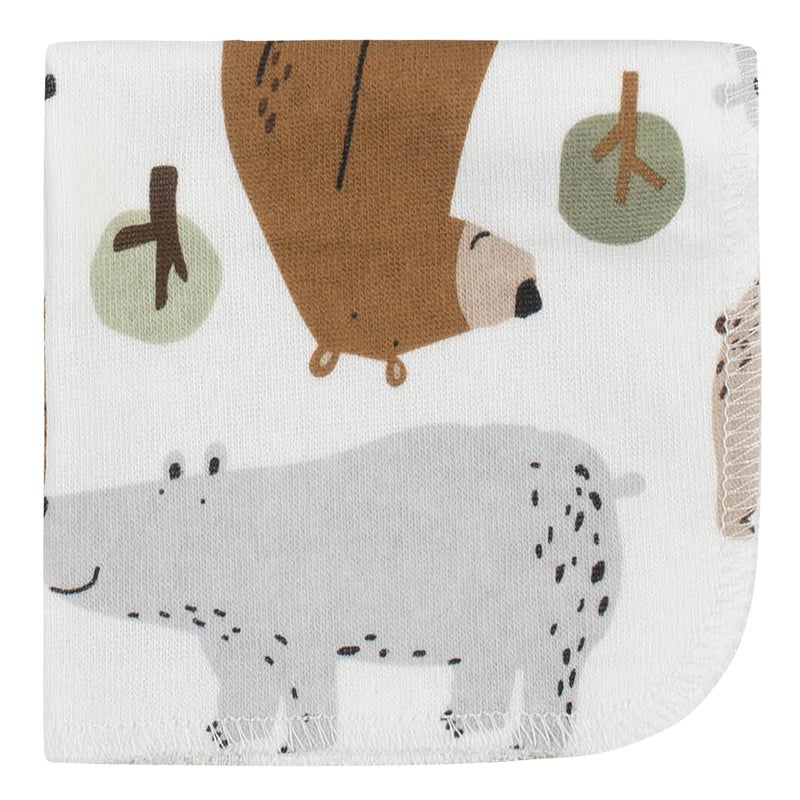 Gerber Baby 10-Pack Terry Washcloths, Bear Green, One Size - Image 2