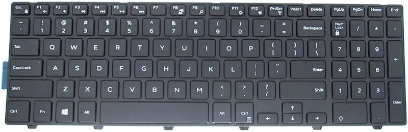 Wistar Laptop Replacement Keyboard for Dell Inspiron 15 3000 3541 3542 3543 3551 3558 3559 5000 5542 5545 5547 5548 5551 5555 5558 and 17 5000 Series US Layout - Image 1
