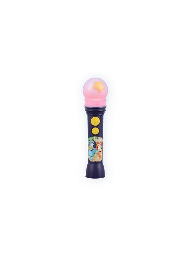 eKids Bluey Microphone Toy for Toddlers, Includes Built-in Music and Lights, Designed for Fans of Bluey Toys - Image 1