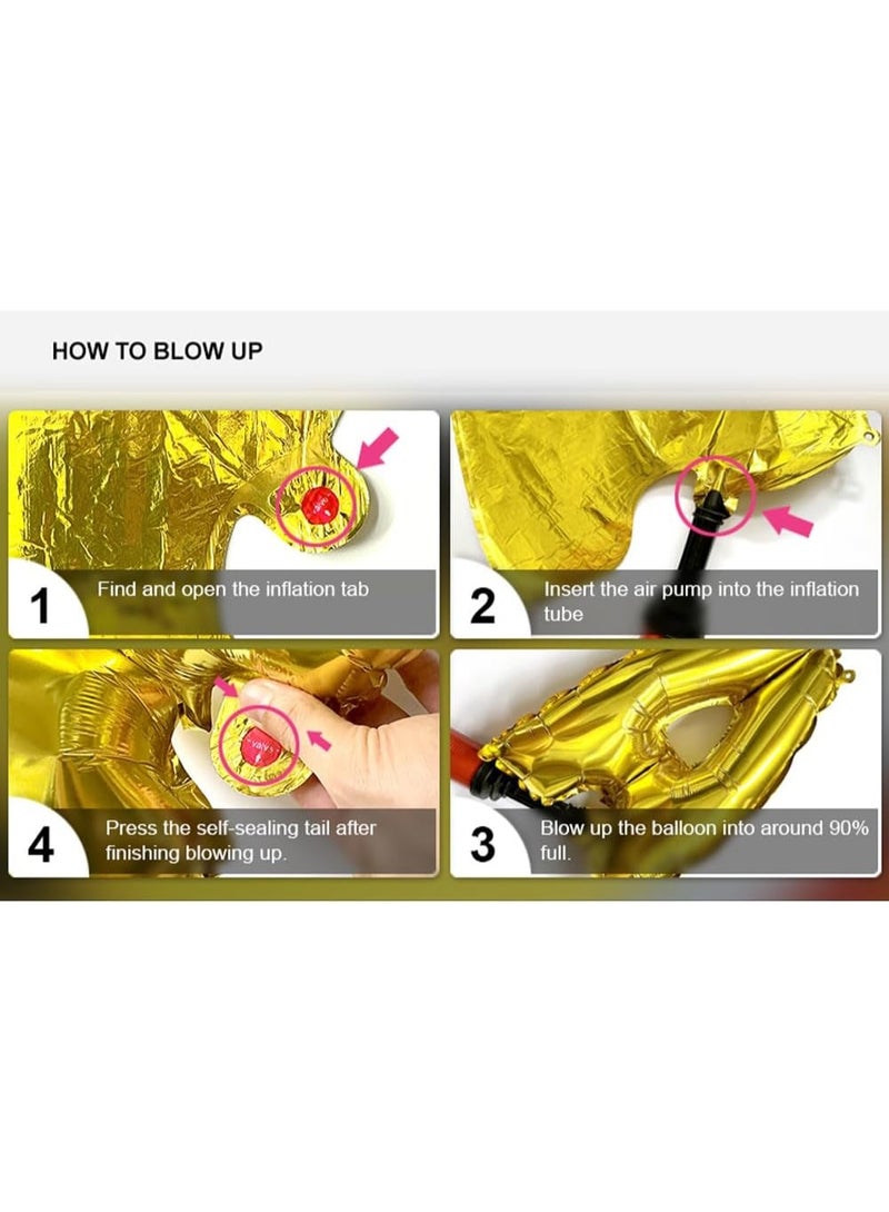 Bride to Be Banner Letters Balloons Pack – Engagement Party Decorations – 16 Inches Foil Mylar Supplies Kit for Bachelorette Celebration or Bridal Shower - Image 2